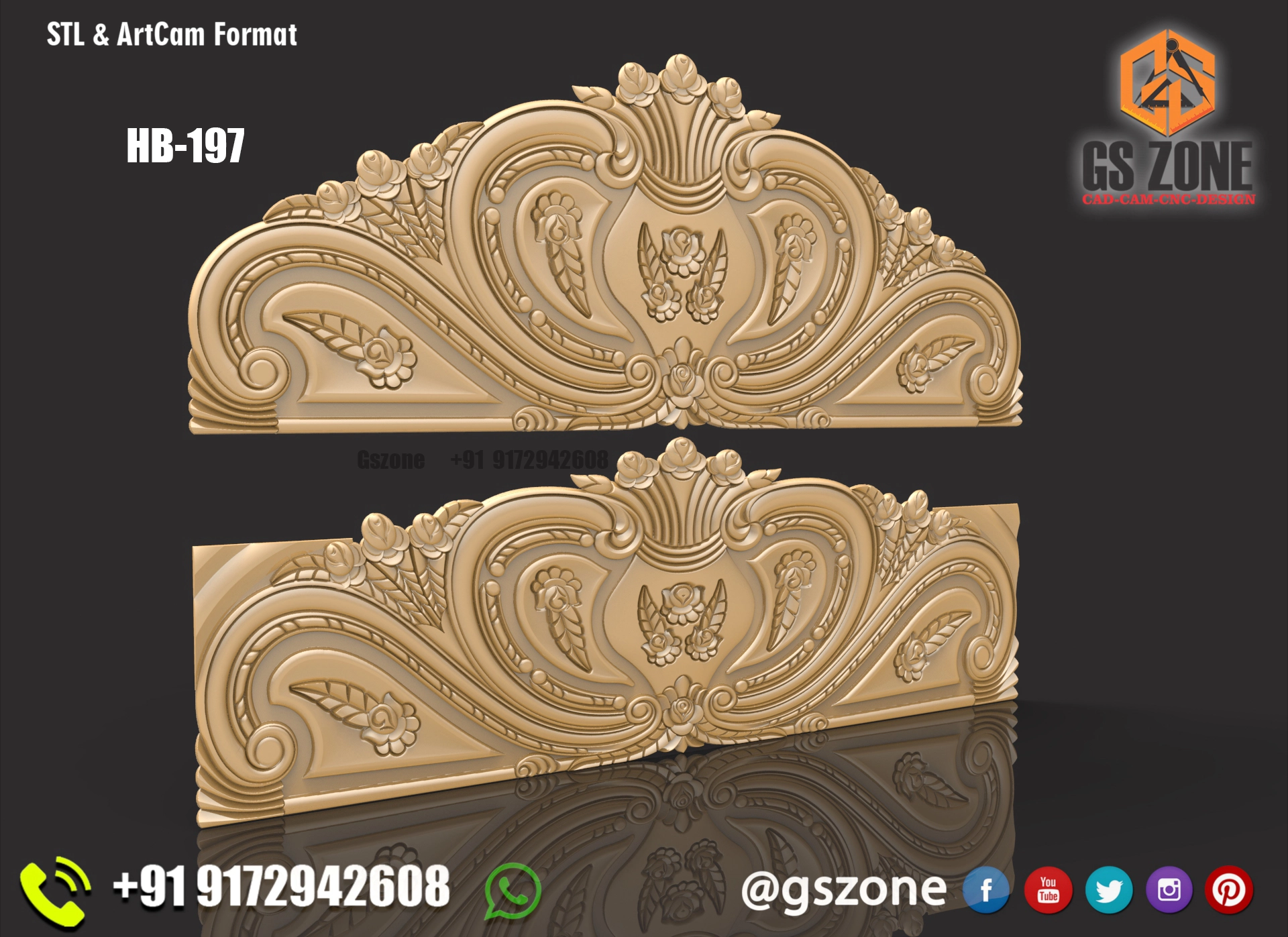 3D HB Bed With Legs Design HB-0197