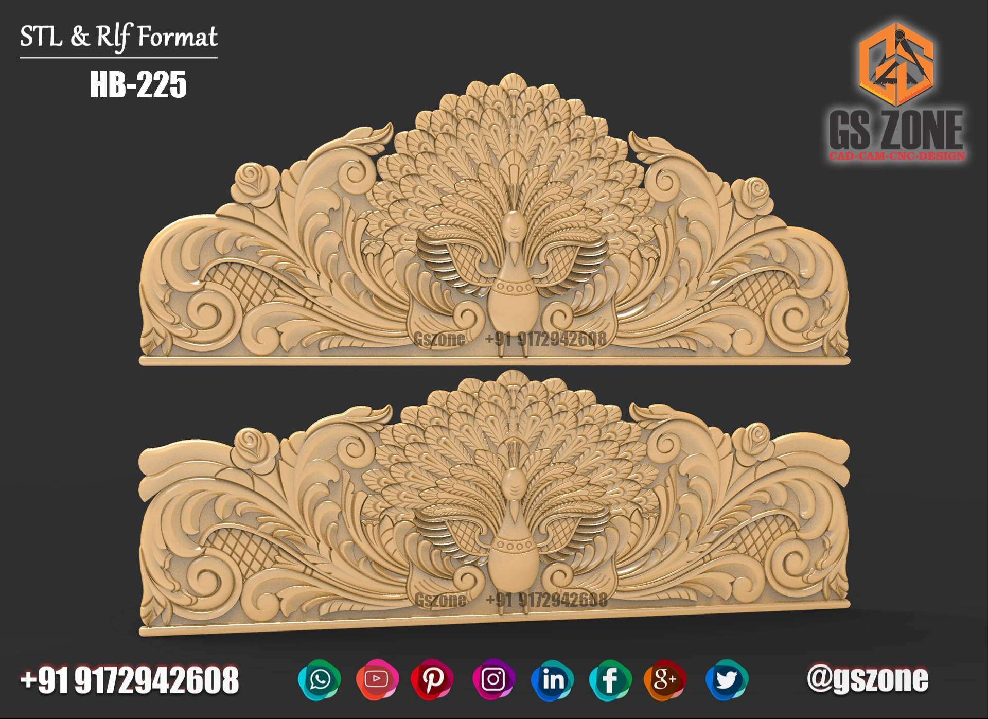 3D HB Bed With Legs Design HB-0225