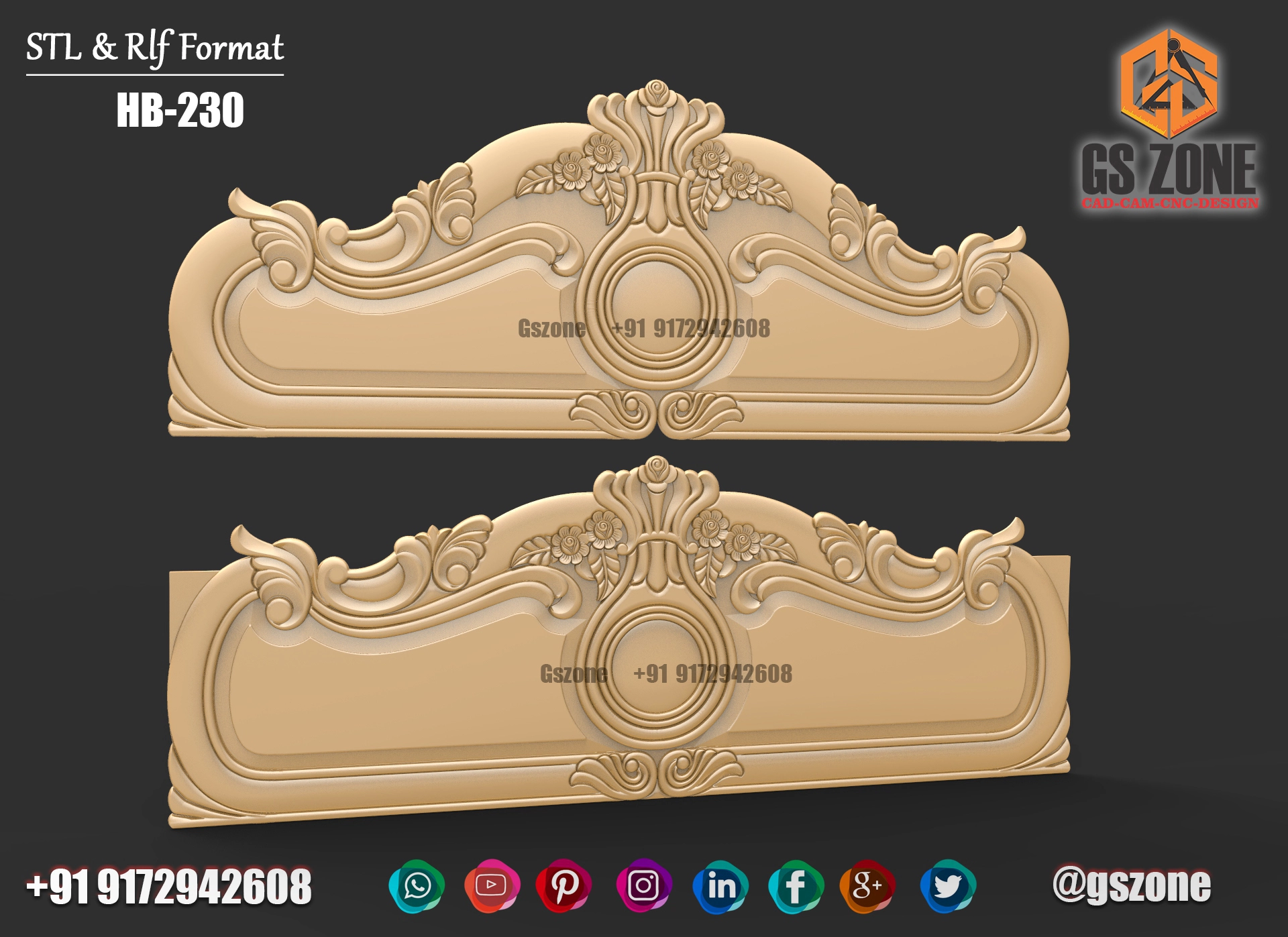 3D HB Bed With Legs Design HB-0230