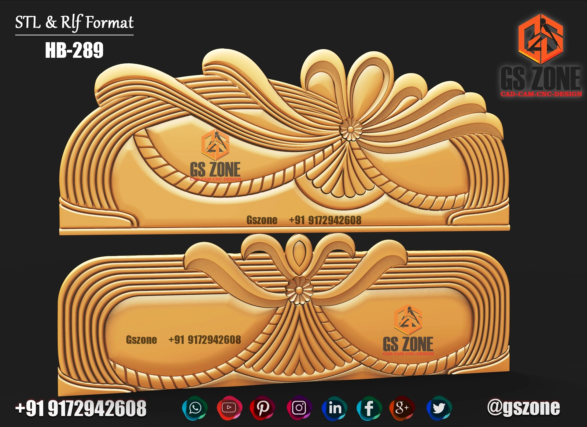 3D HB Bed With Legs Design HB-0289