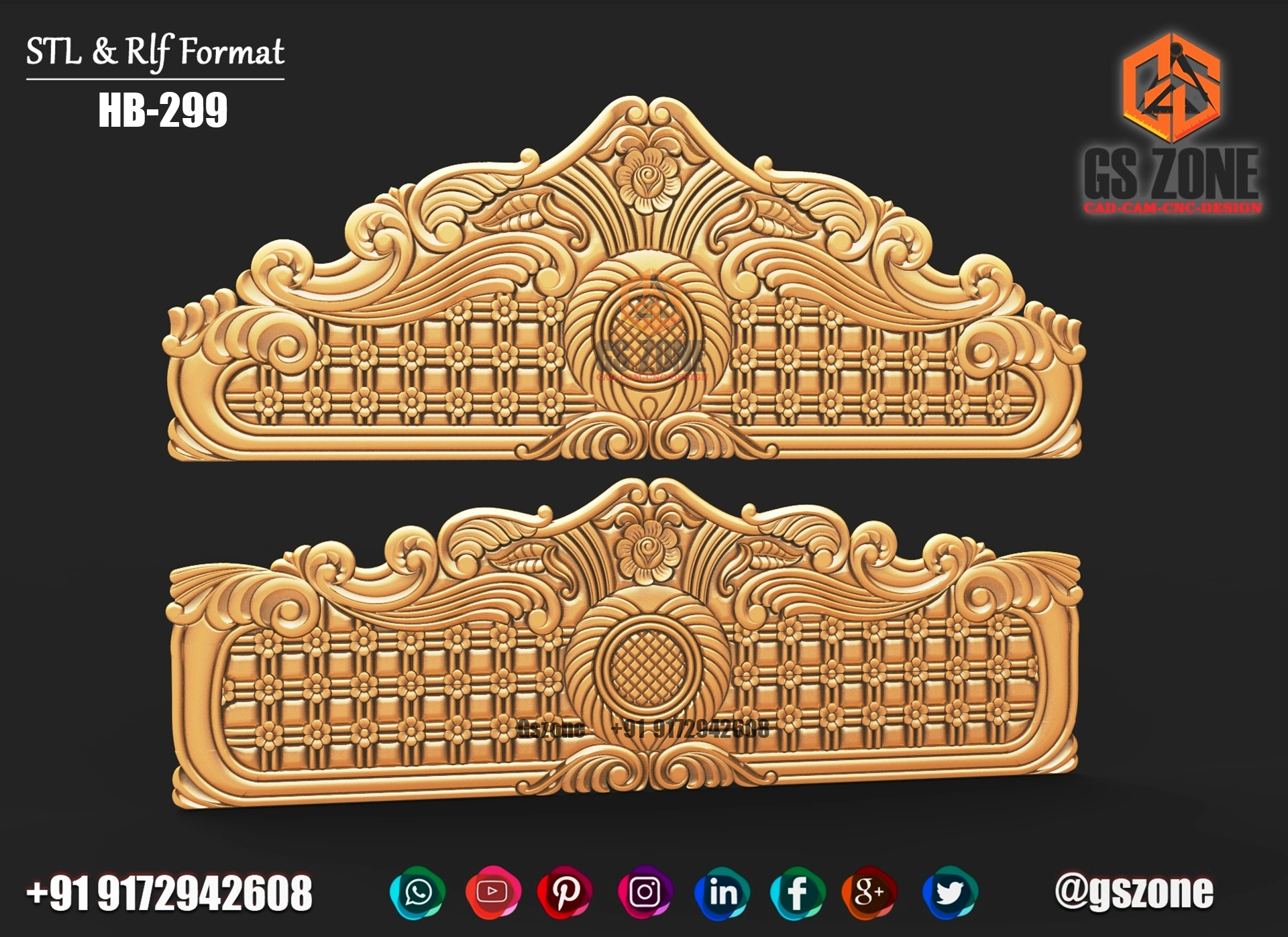 3D HB Bed With Legs Design HB-0299