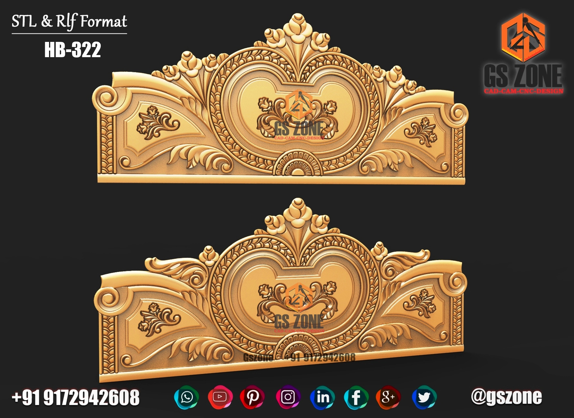 3D HB Bed With Legs Design HB-0322