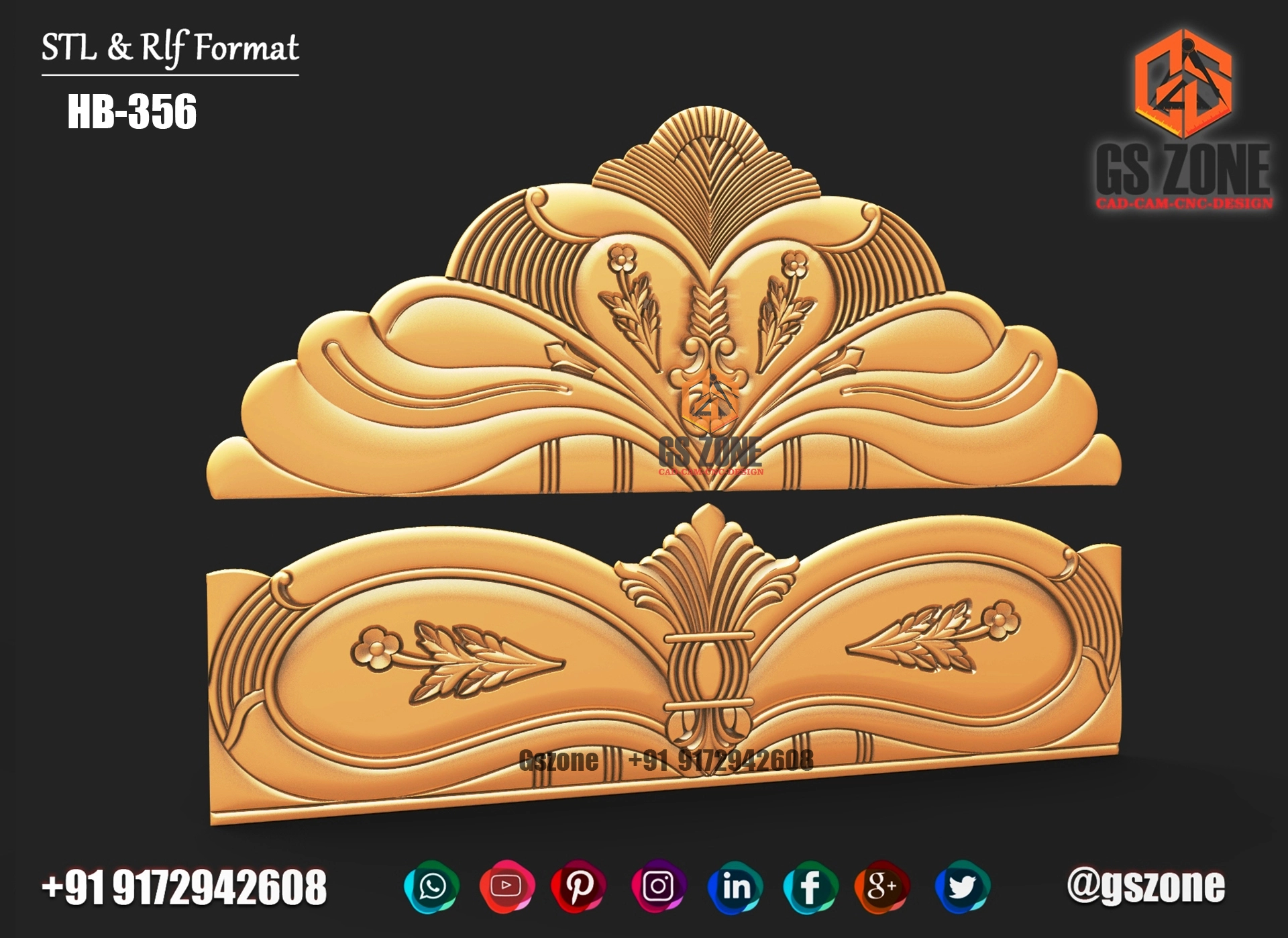 3D HB Bed With Legs Design HB-0356