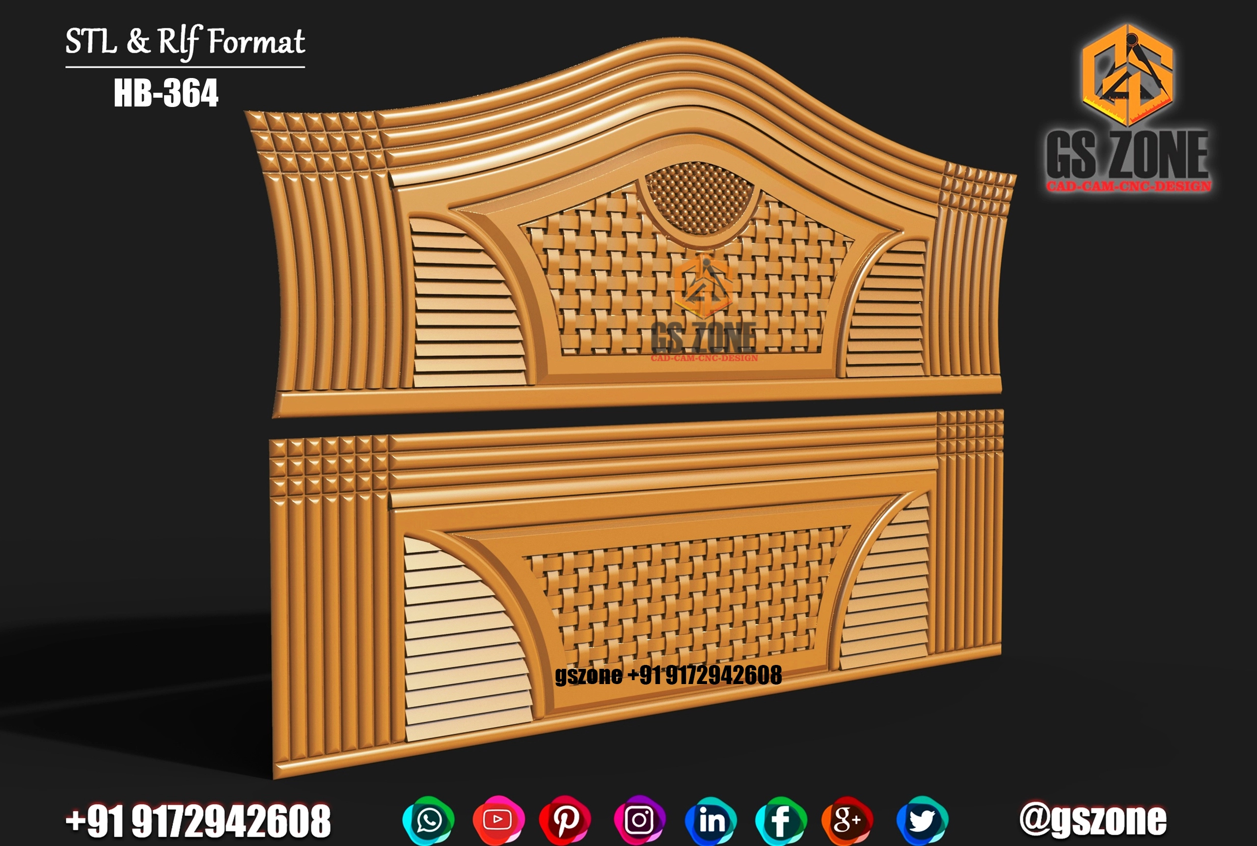 3D HB Bed With Legs Design HB-0364