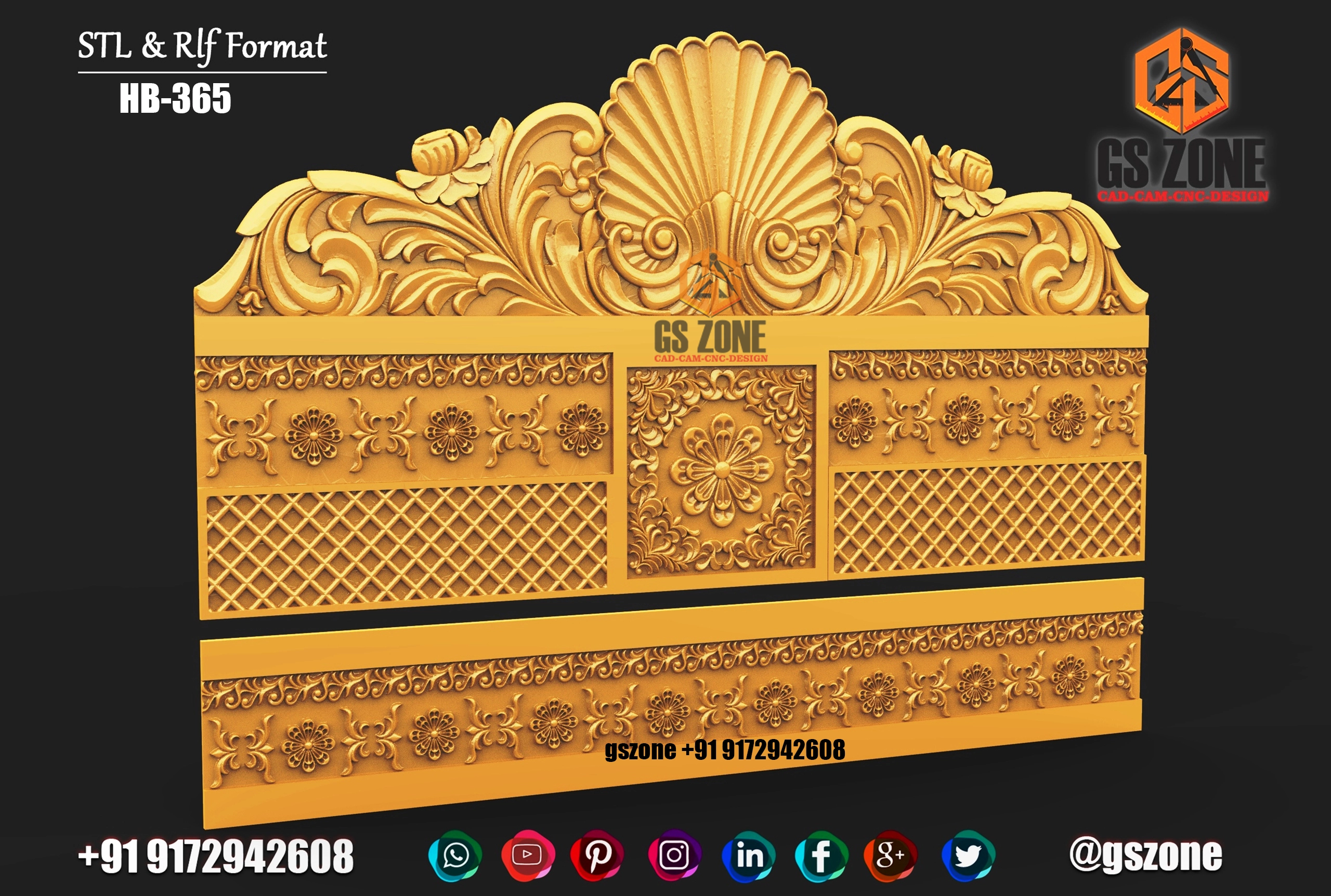 3D HB Bed With Legs Design HB-0365