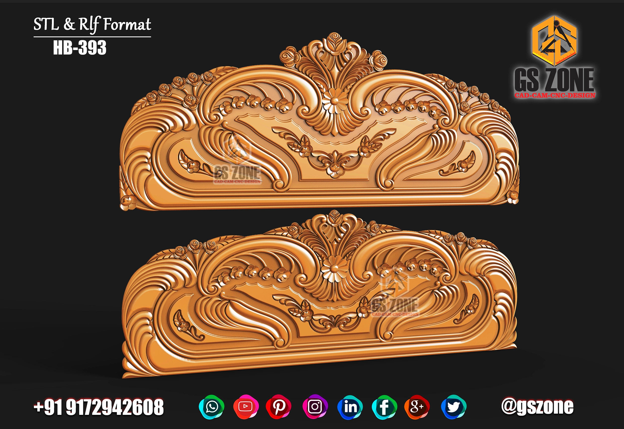 3D HB Bed With Legs Design HB-0393