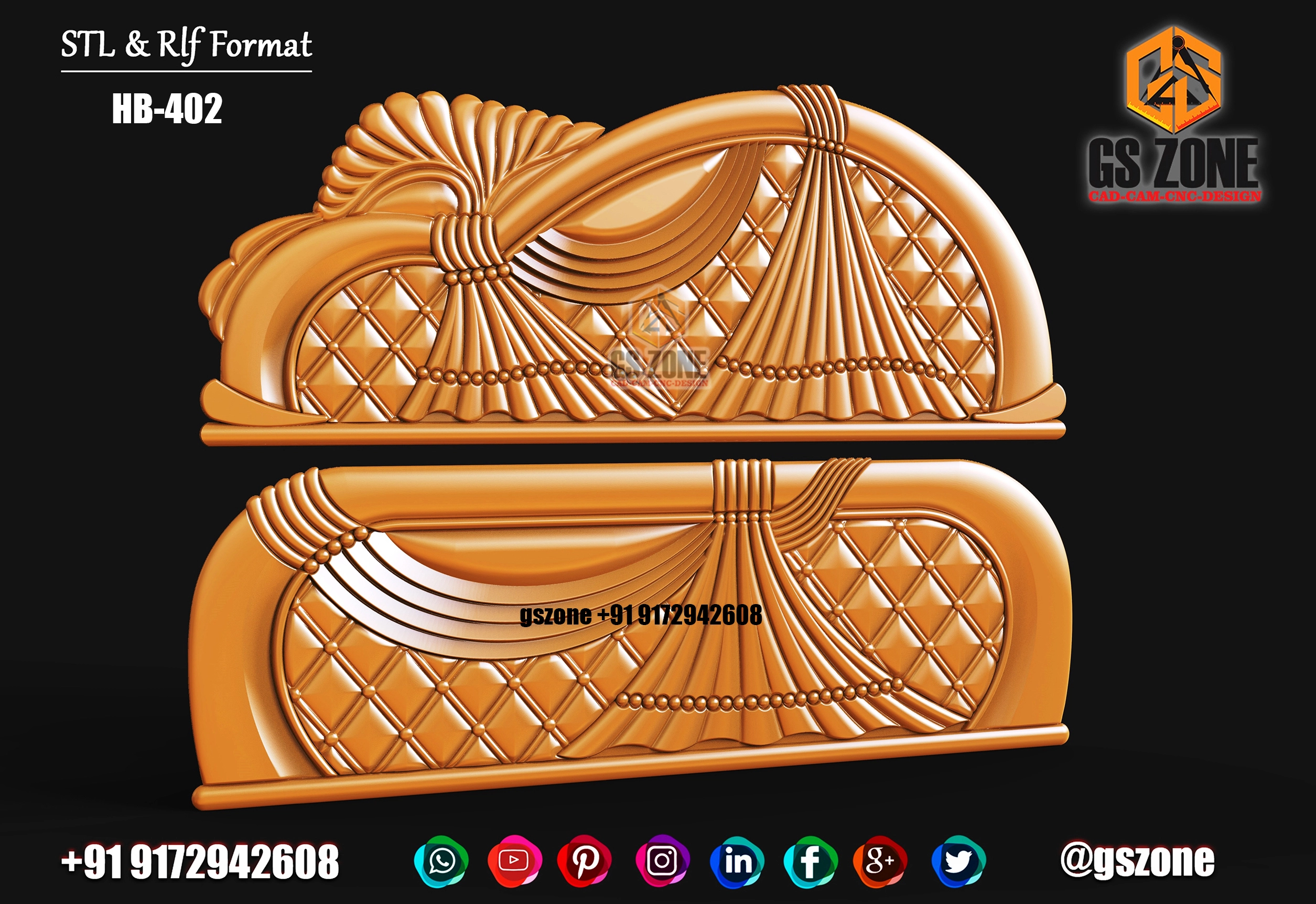 3D HB Bed With Legs Design HB-0402