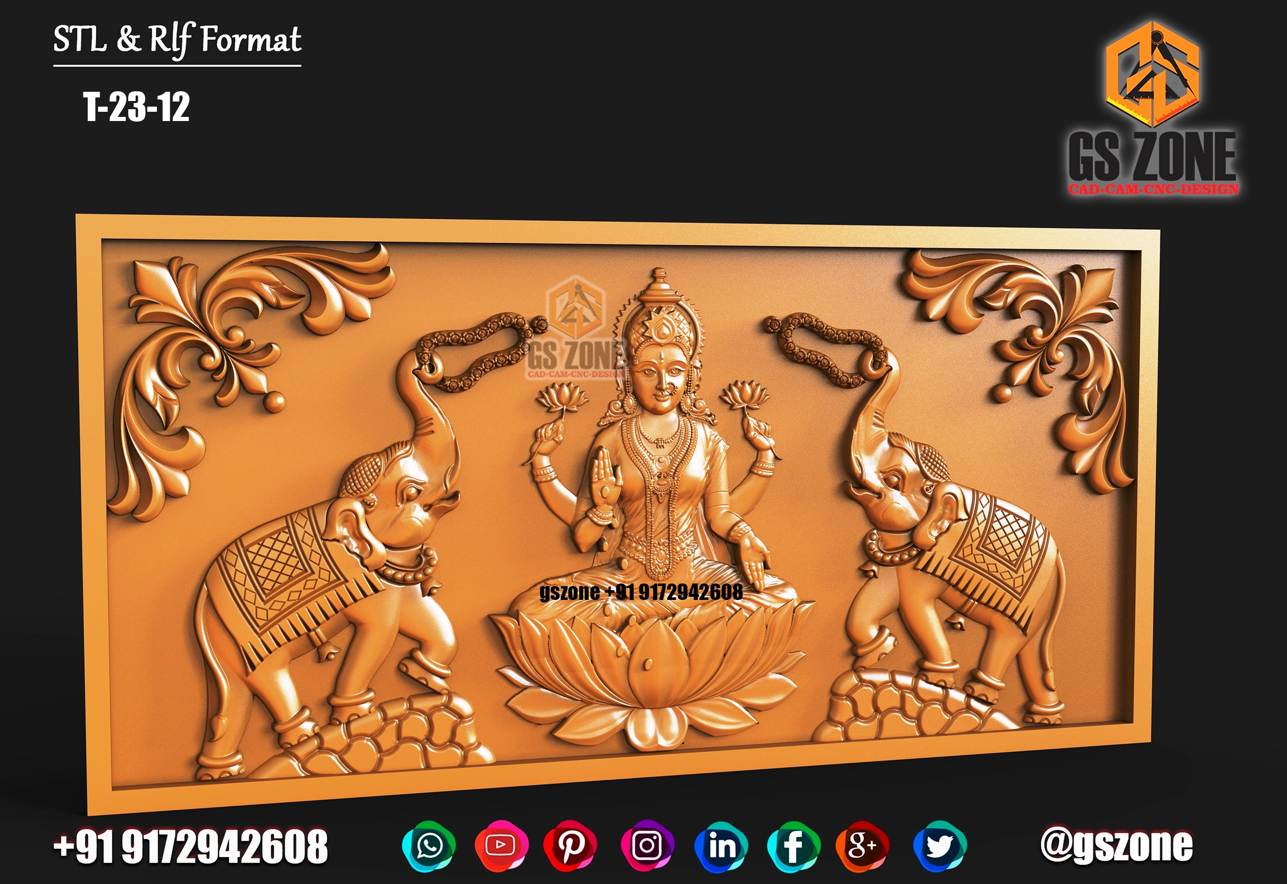 3D Temple Design T-23-12