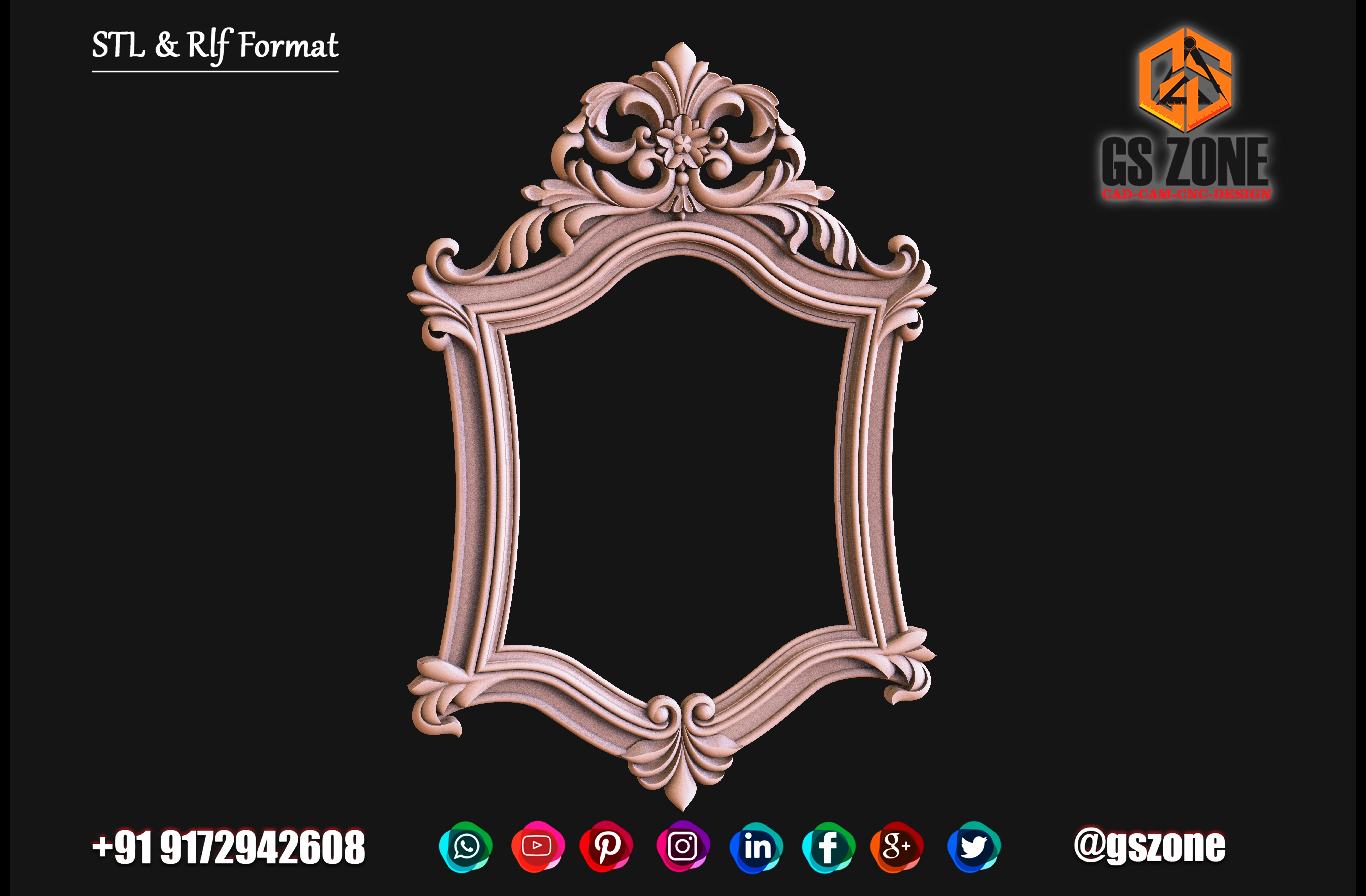 3D Mirror Frame M-22-04