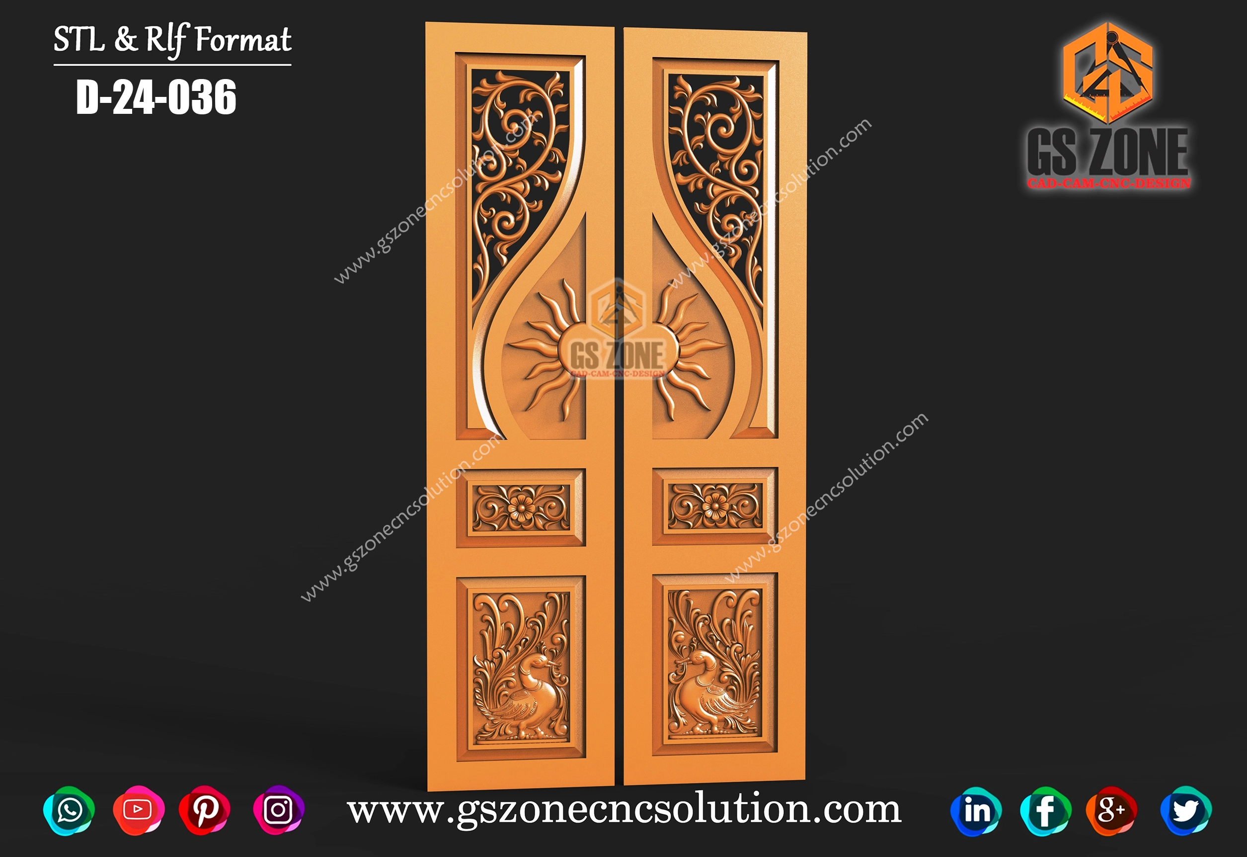 D-24-036 Temple 3D Door