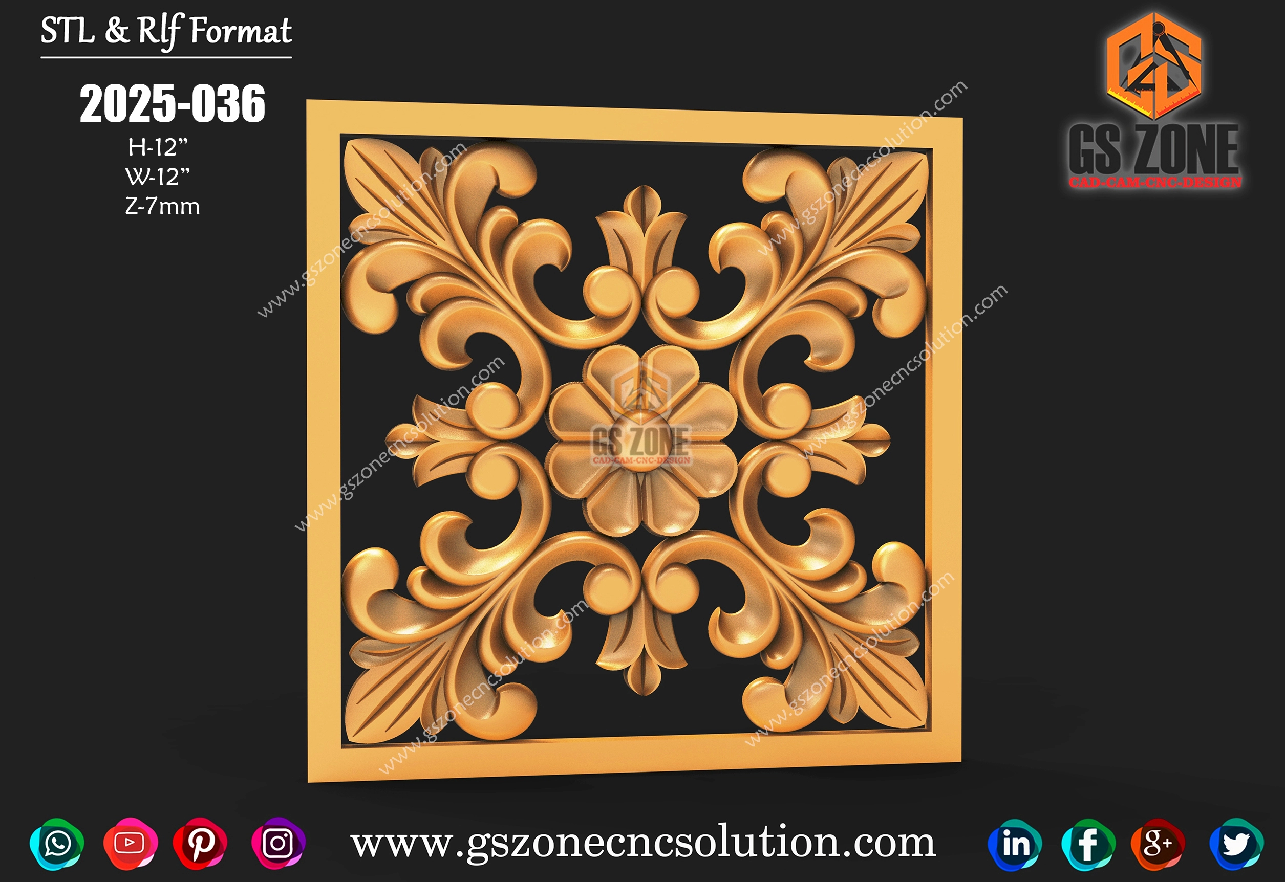 Square Flower Design