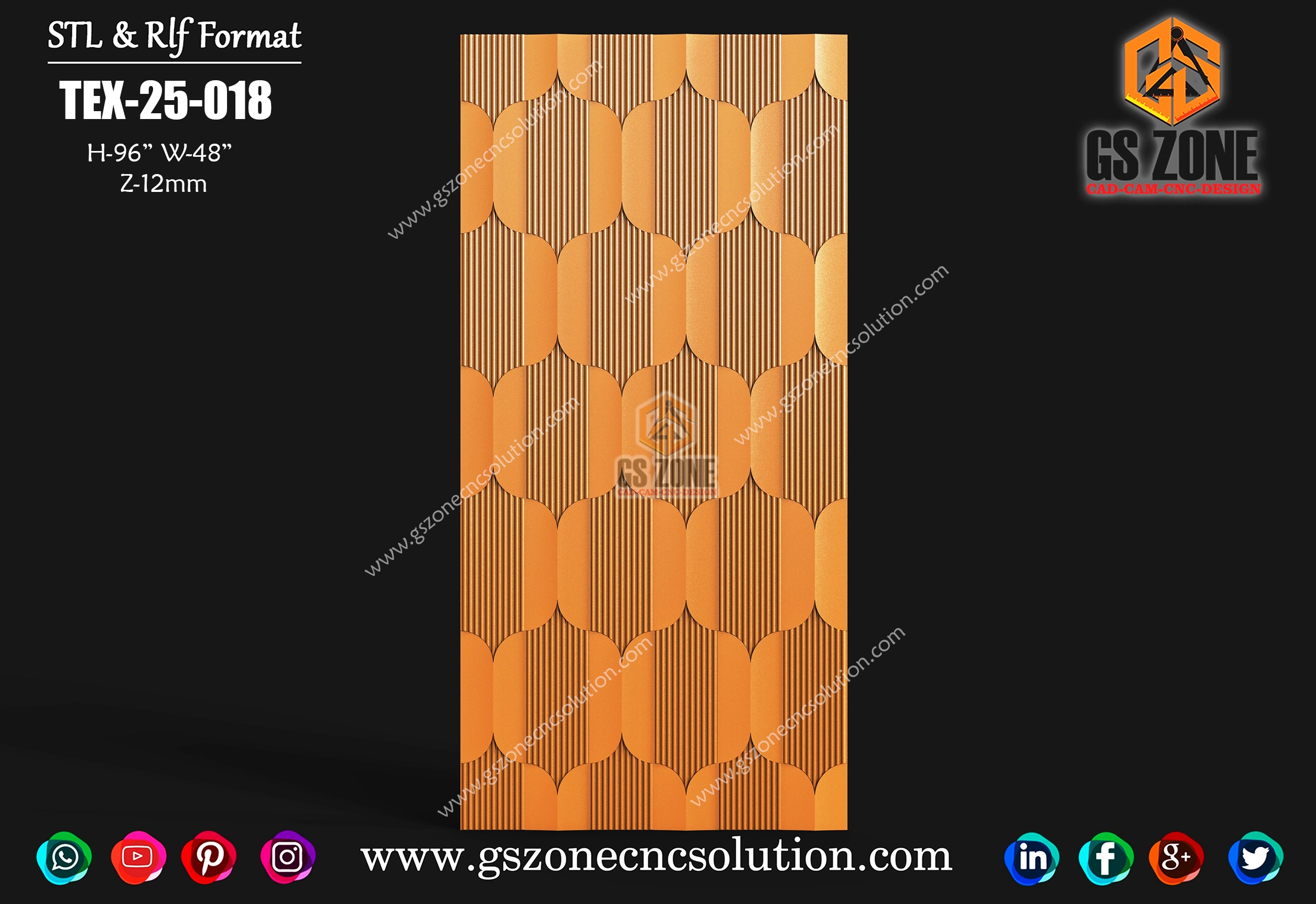 Fluted 3D Texture Panel
