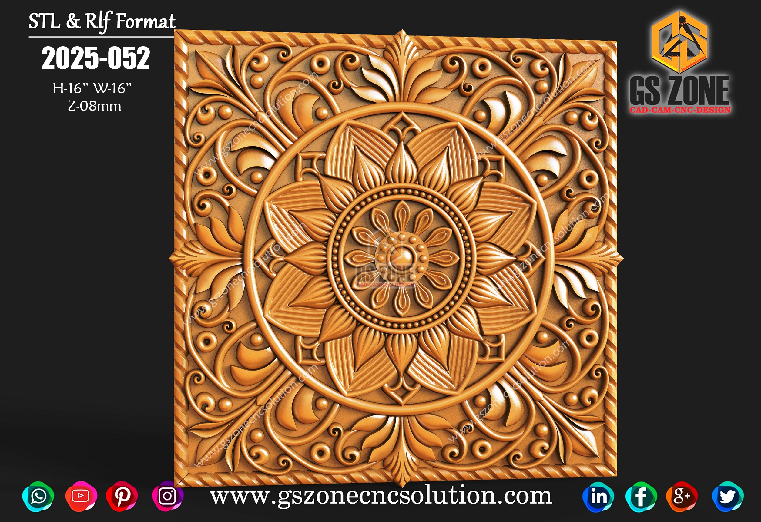 3D Square Panel 2025-052