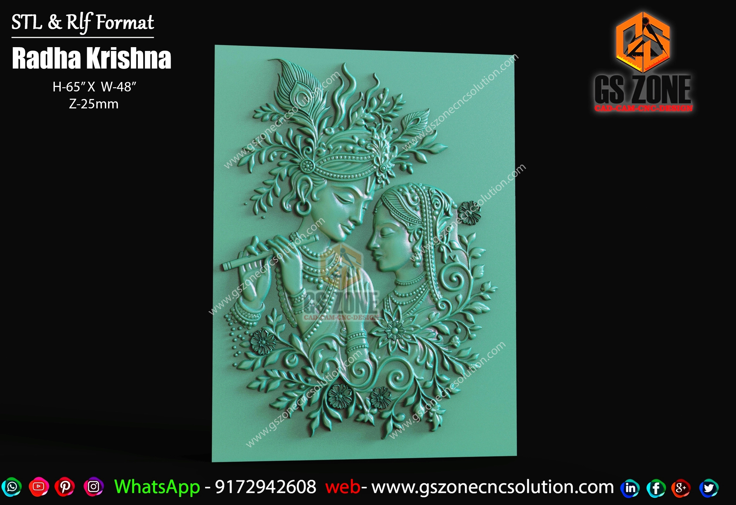 Radha Krishna – Divine Love Panel