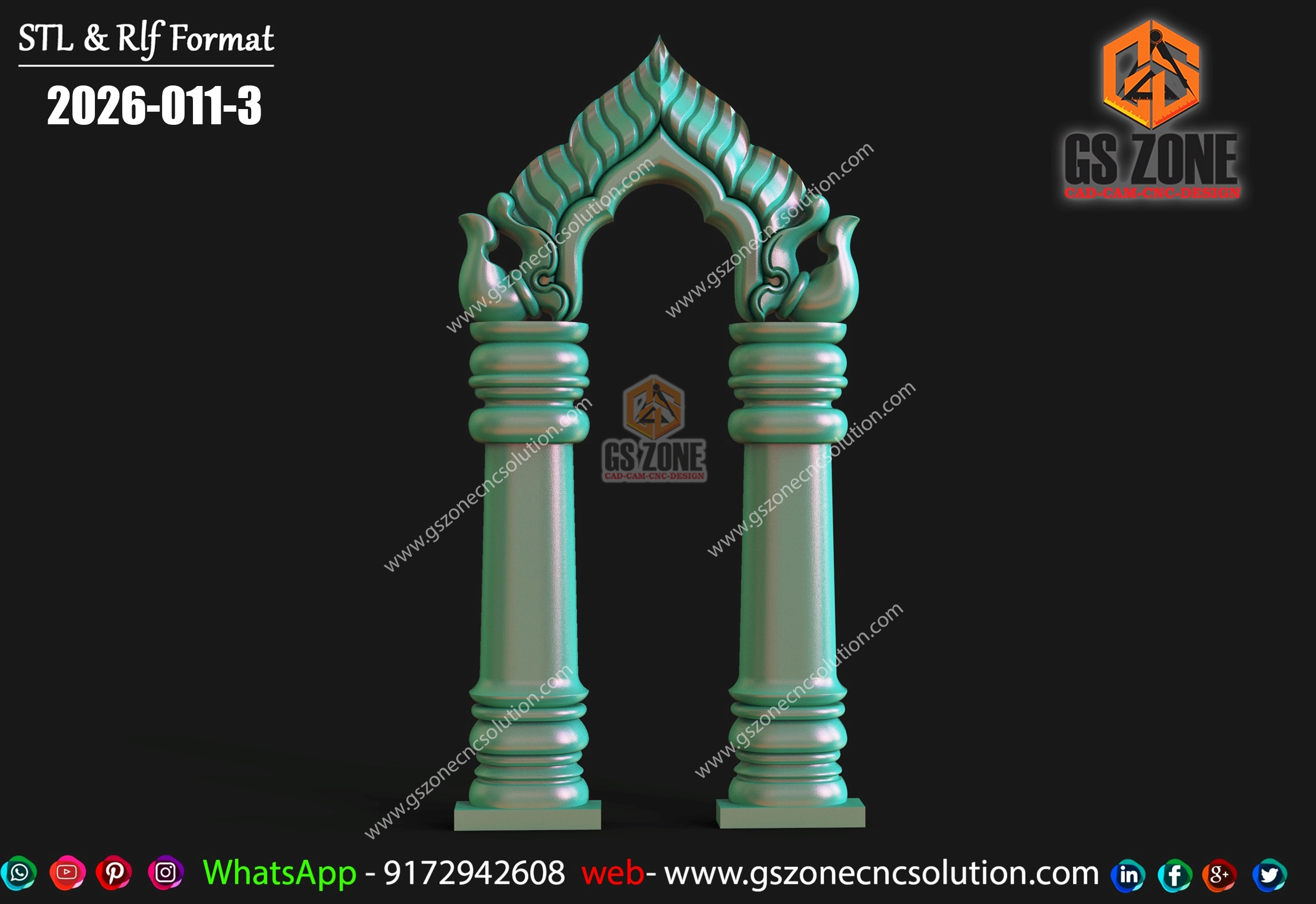 TEMPLE ARCH DESIGN – 2026-011-3