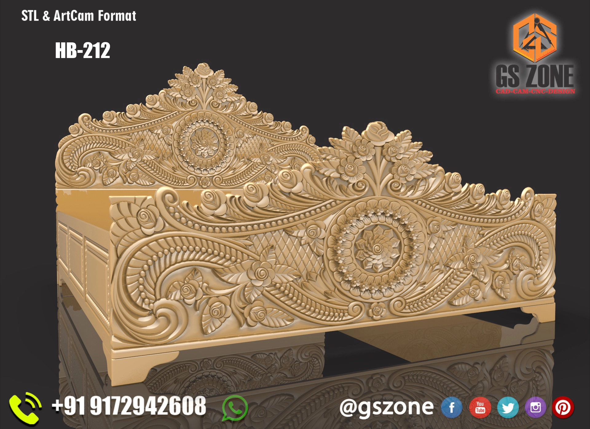 3D Bed Design HB-0212