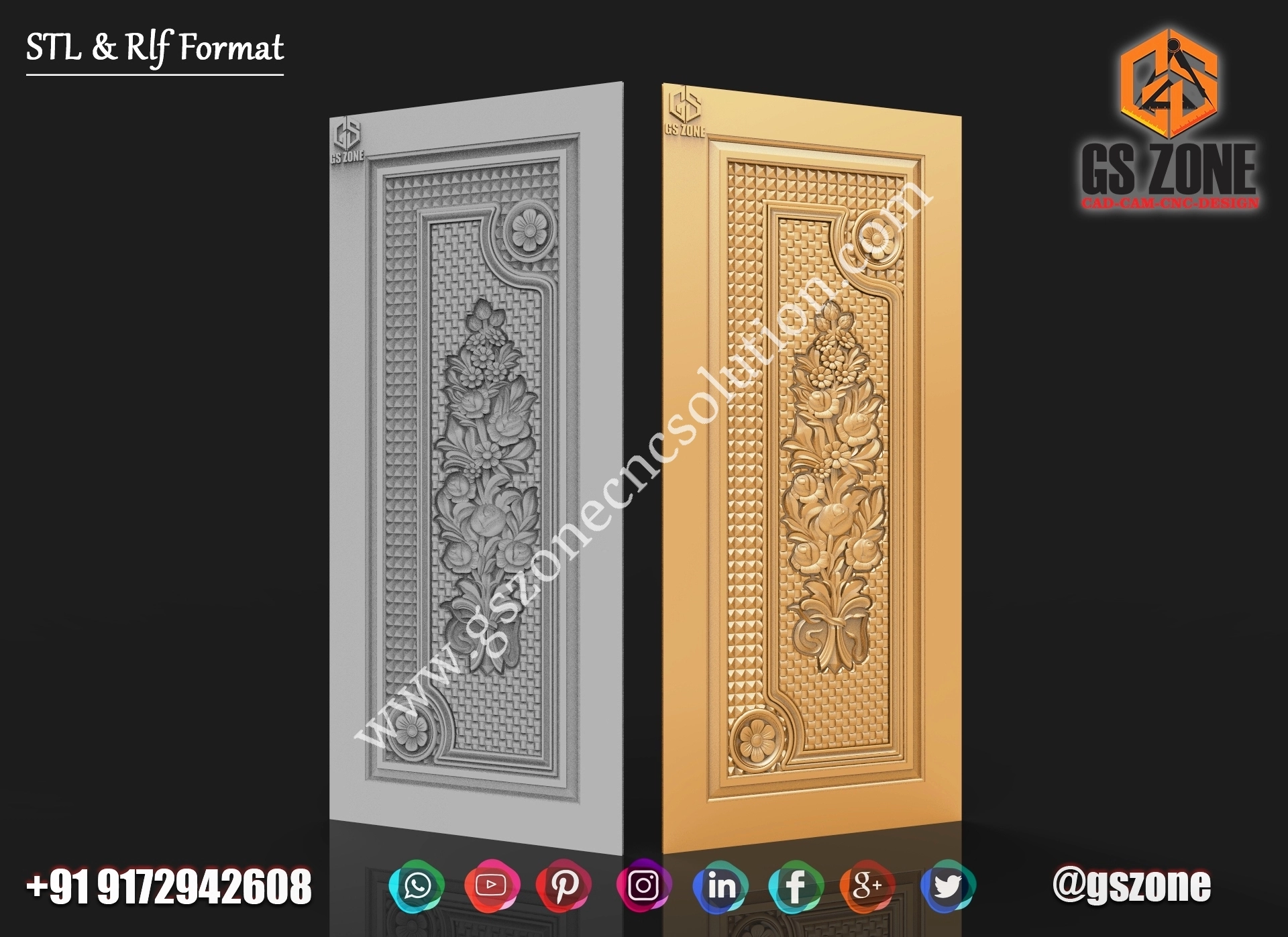 3D Single Door Design D-1-1