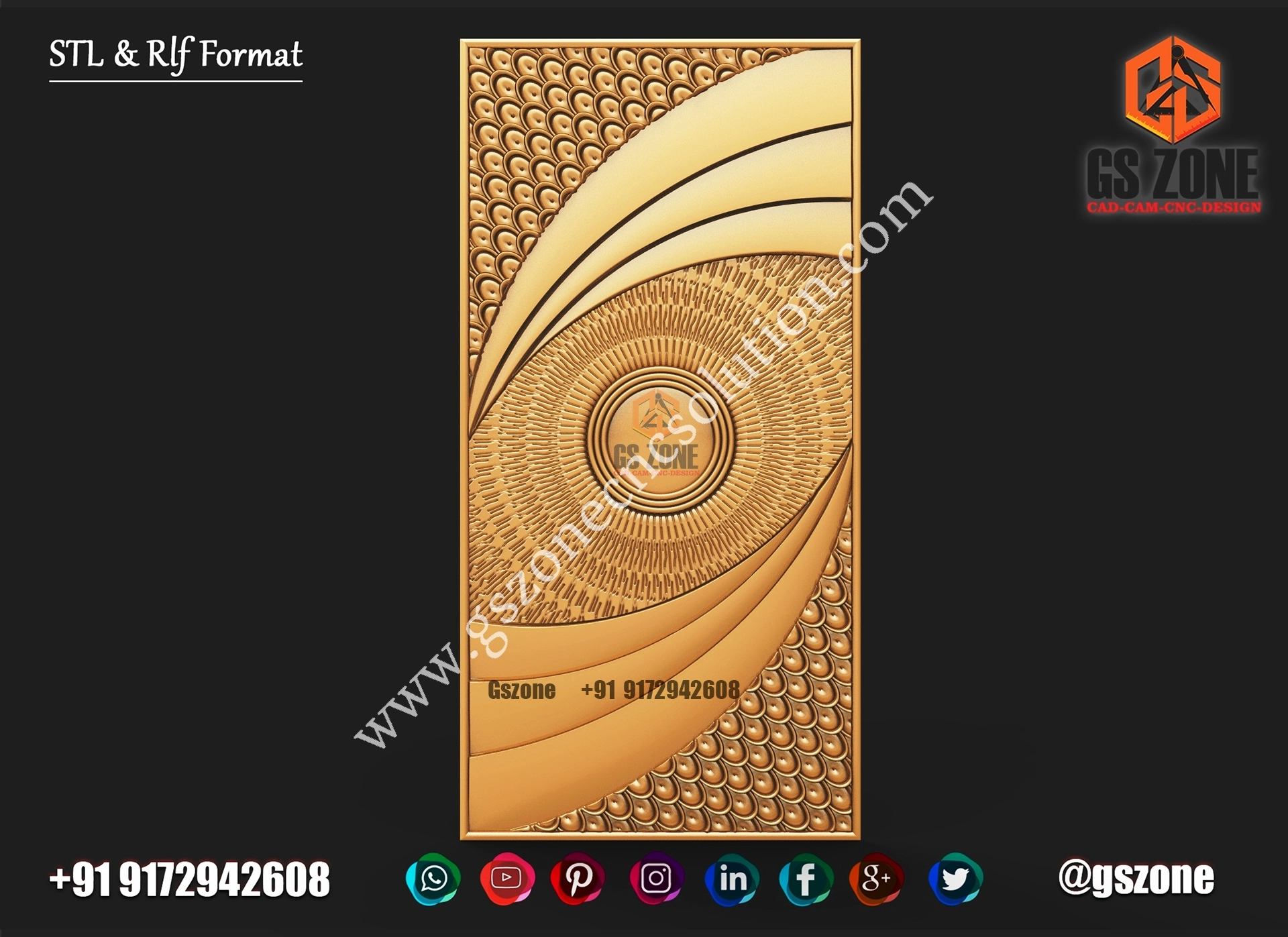 3D Single Door Design D-21-94