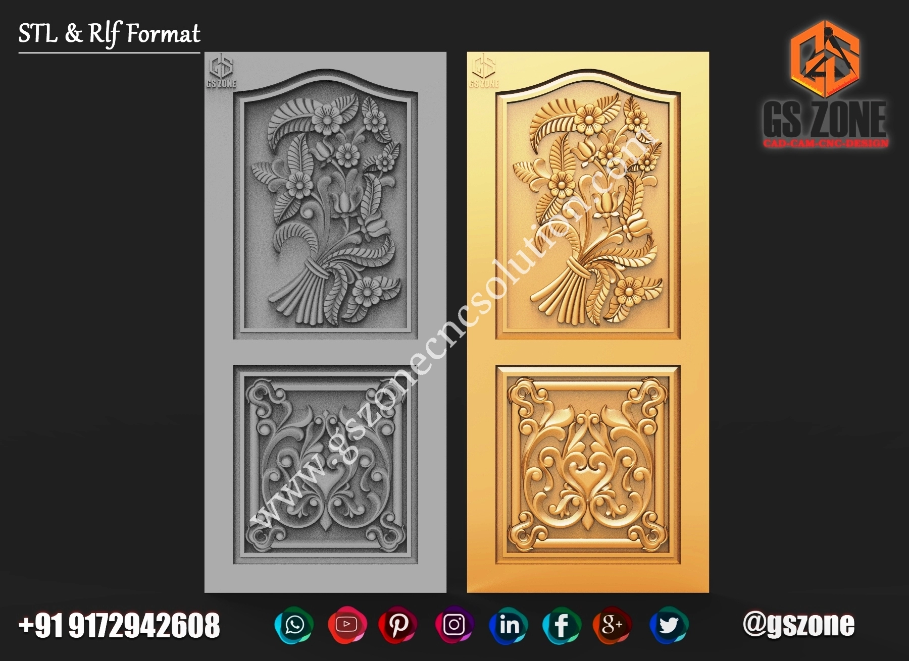 3D Single Door Design D-22-003