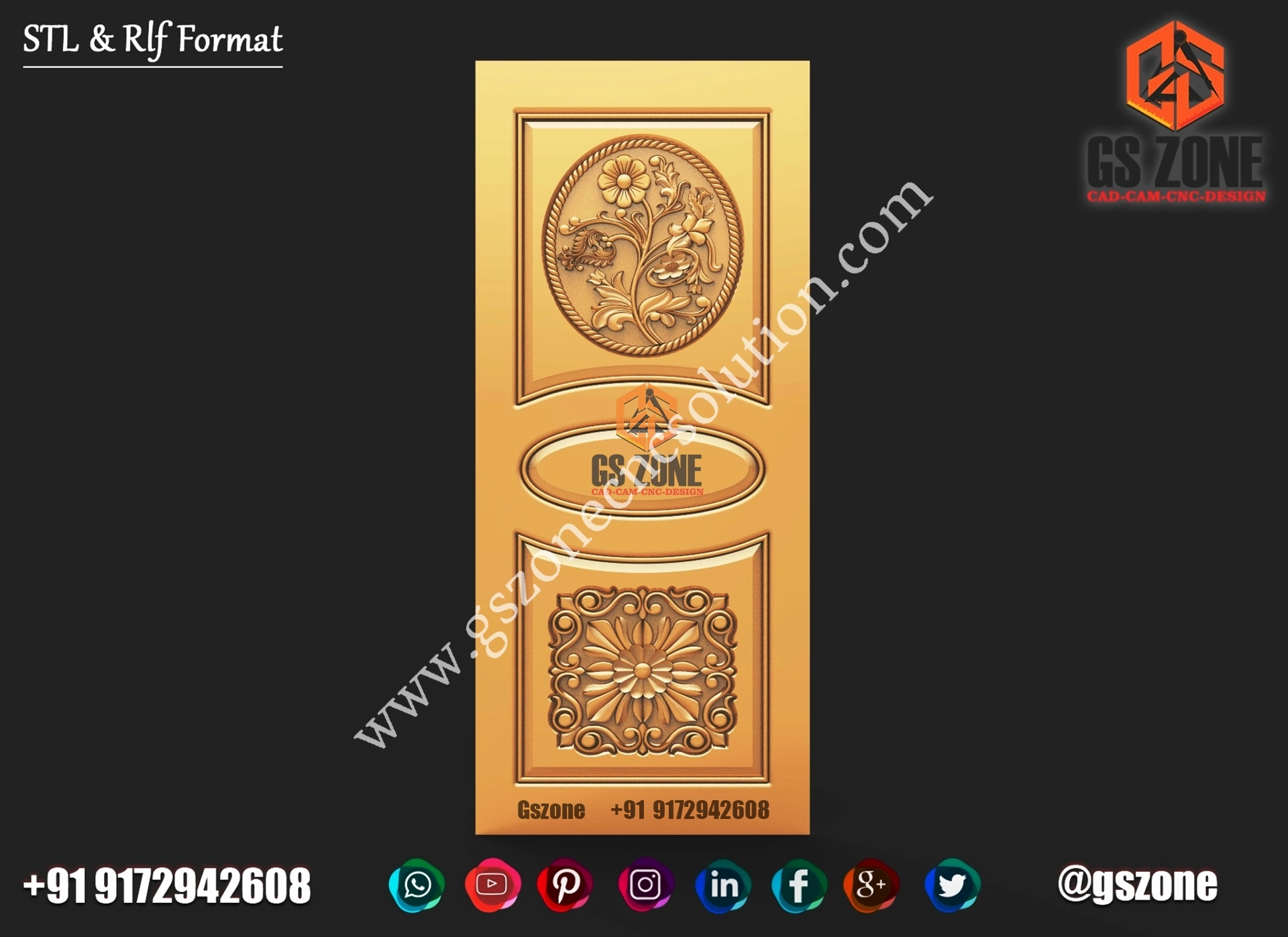 3D Single Door Design D-22-012