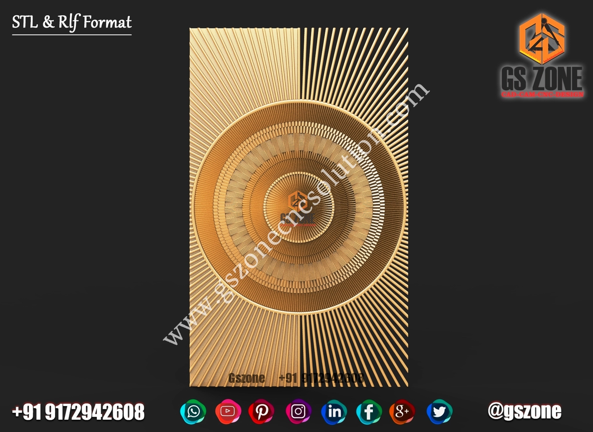 3D Single Door Design D-22-078