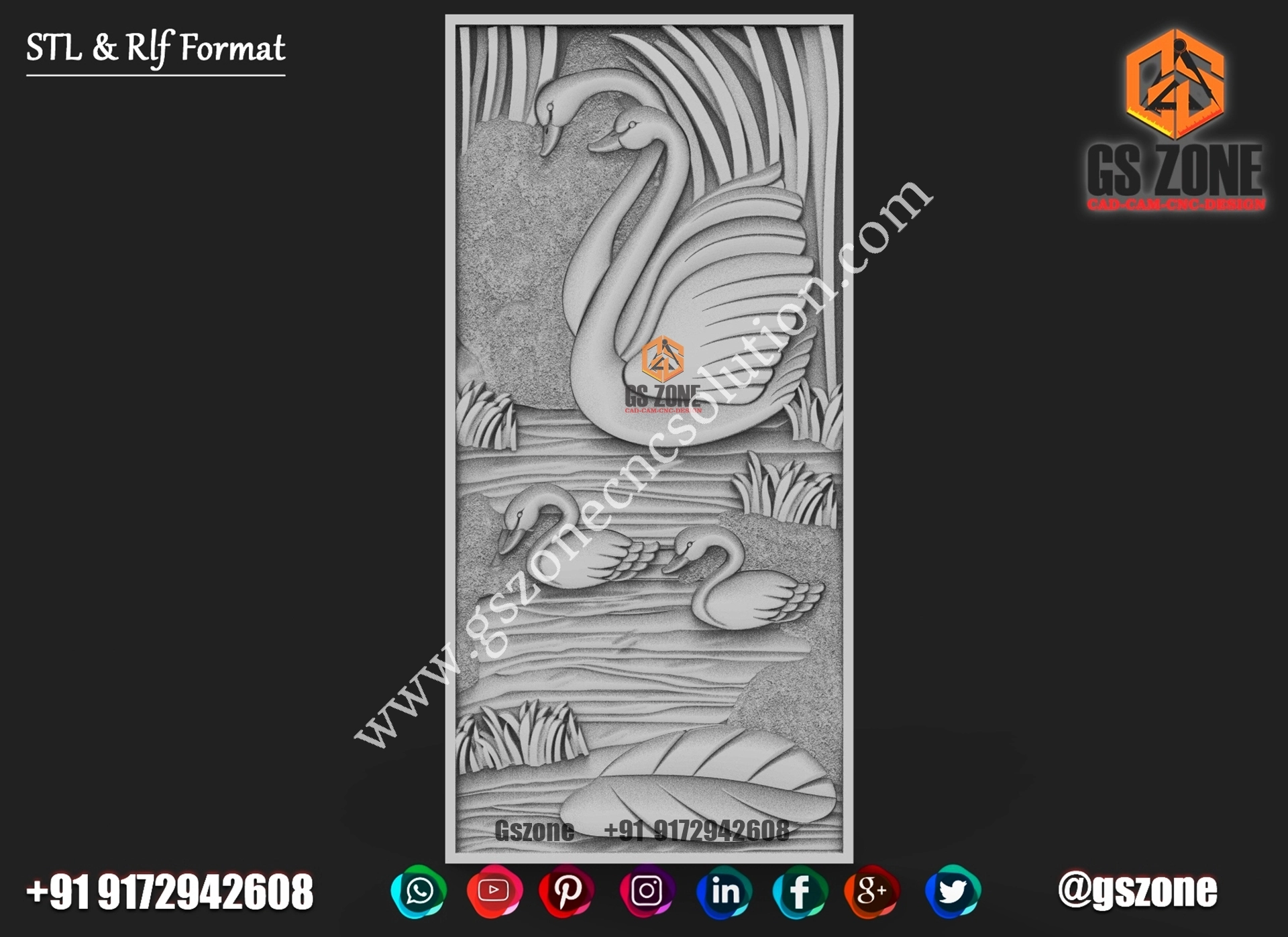 3D Single Door Design D-22-079