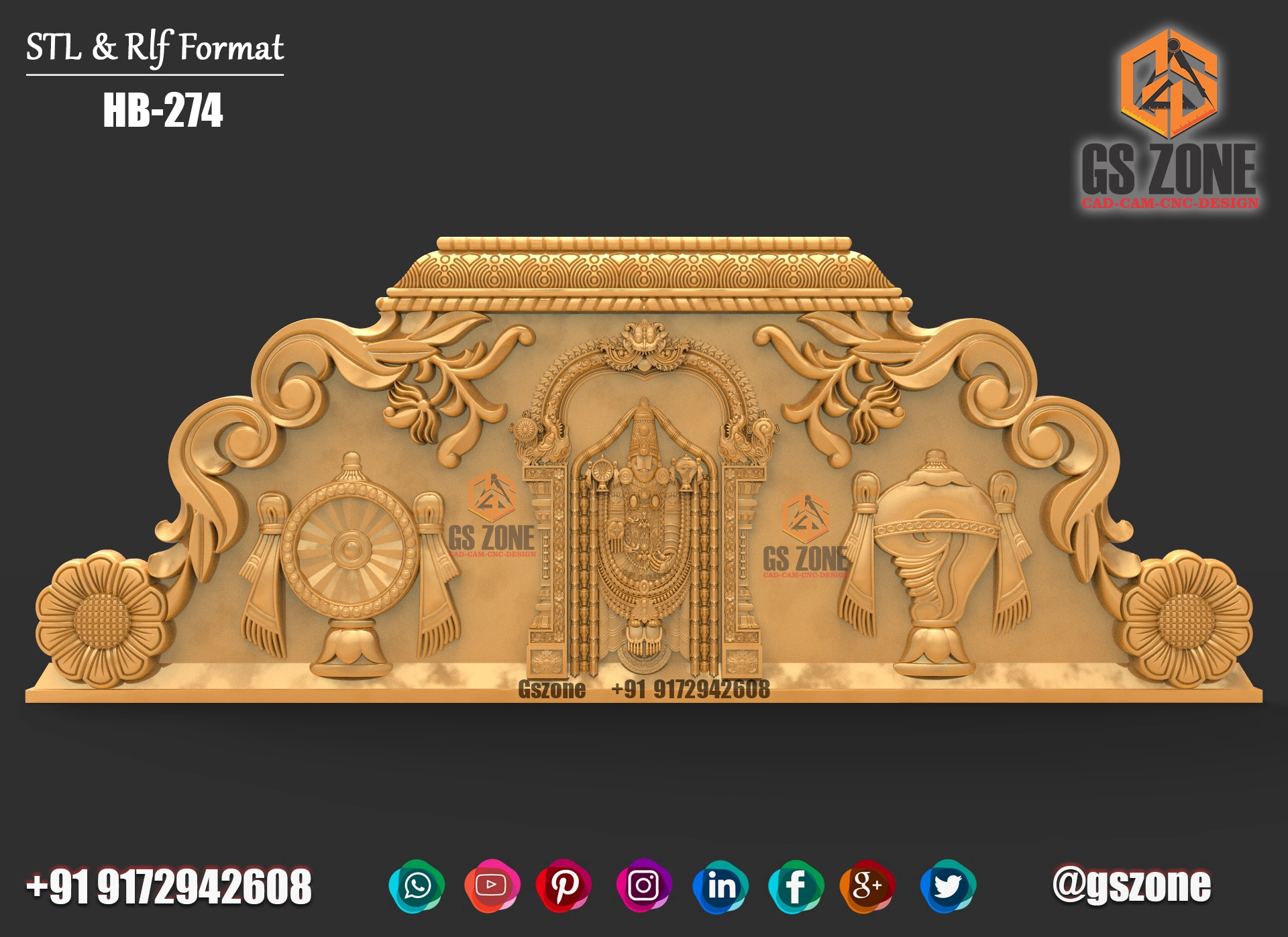 3D Temple Design D-21-58