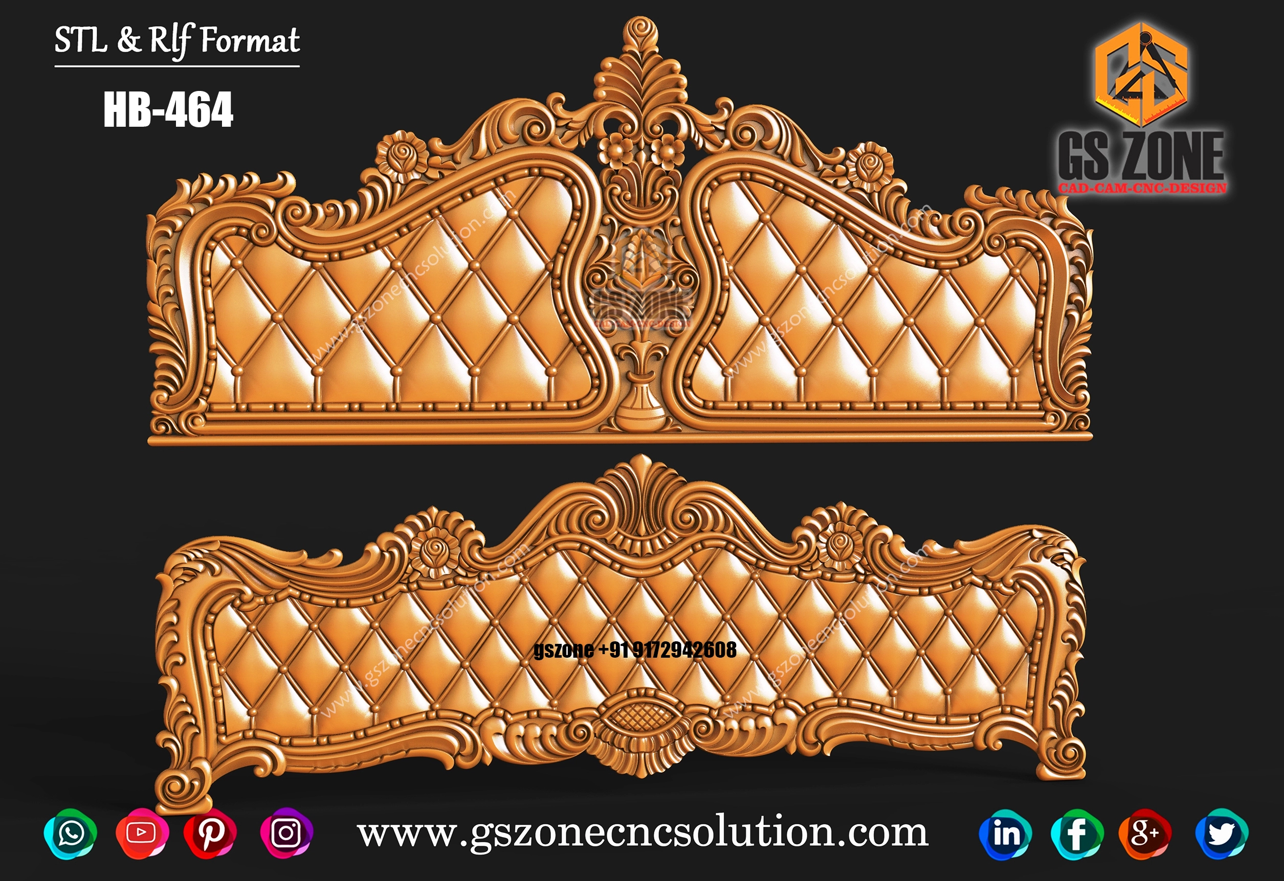 3D Bed Design HB-464