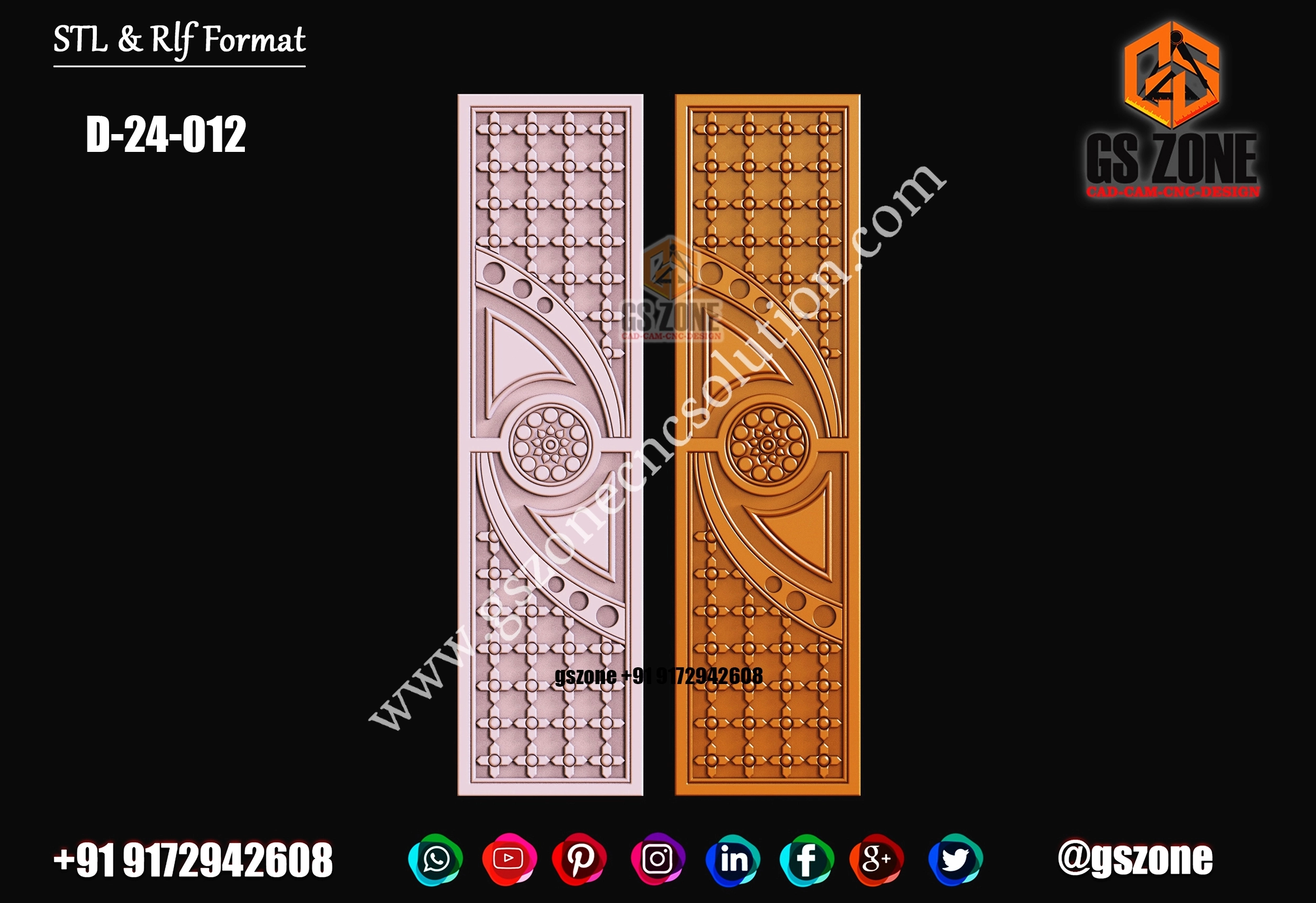 3D Single Door Design D-24-012