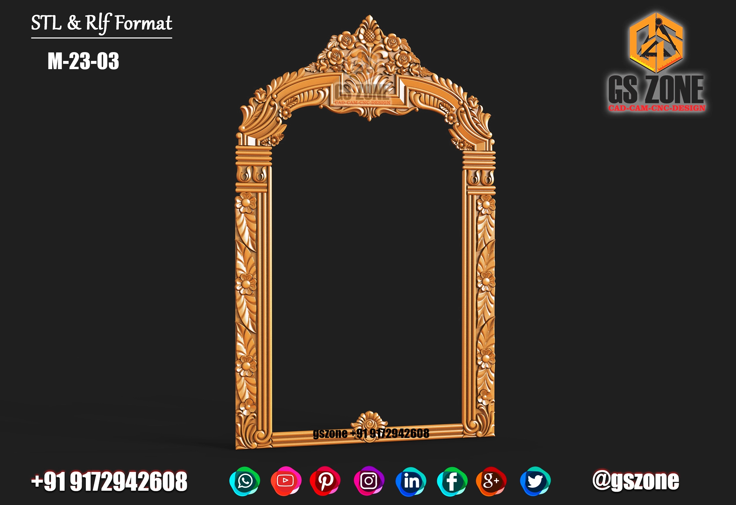 3D Mirror Frame D-23-03