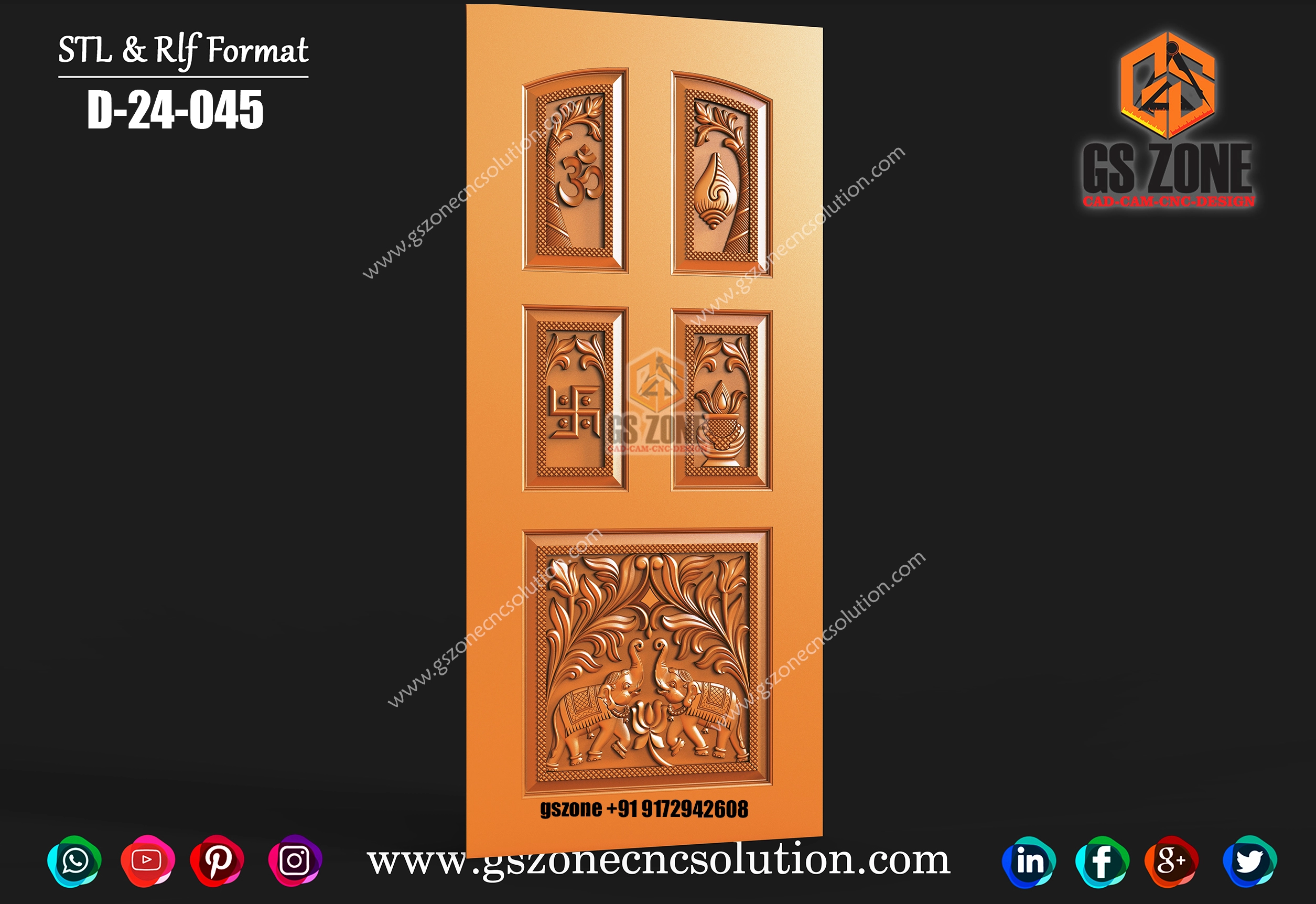 3D Om Door Design