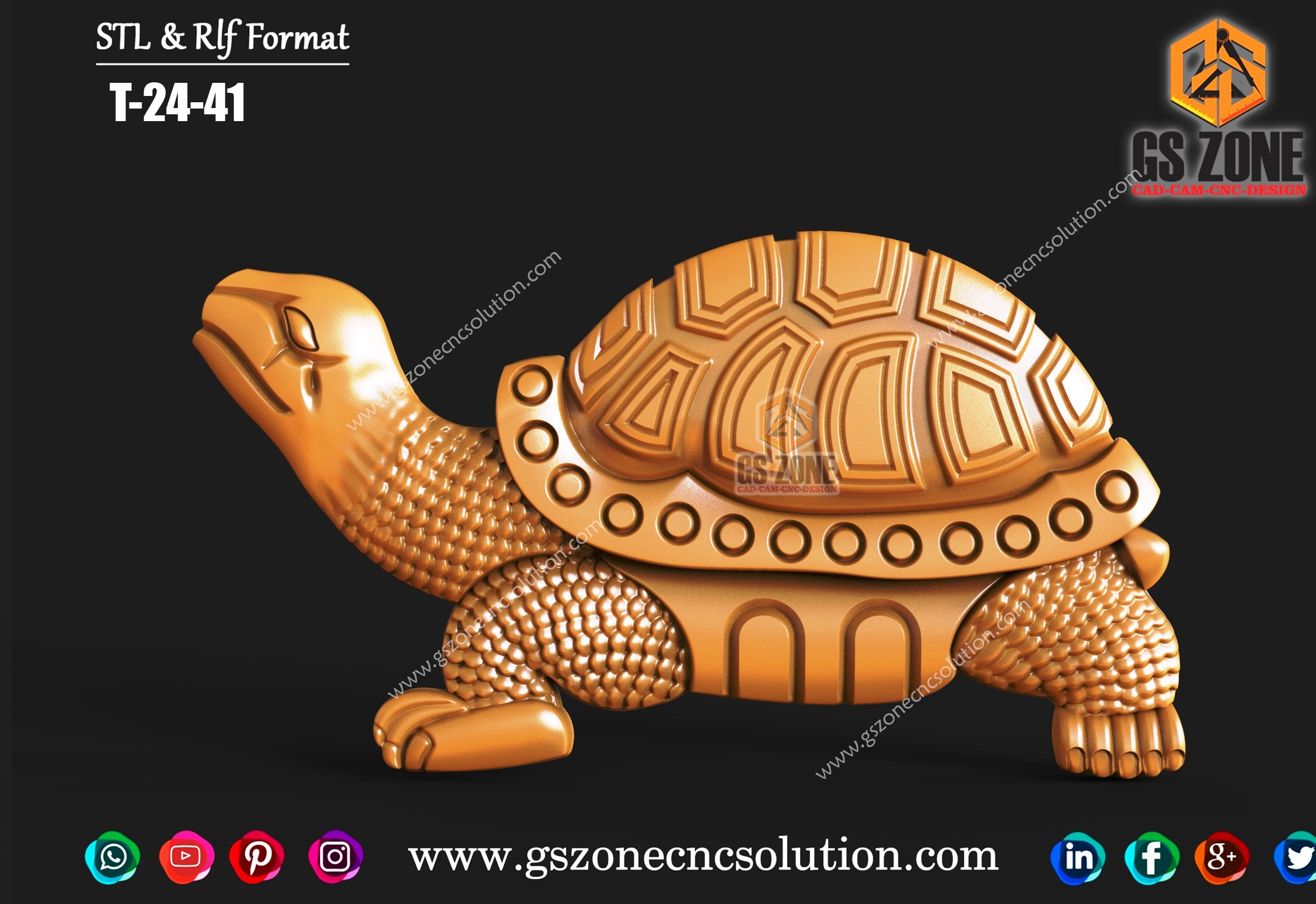 T-24-41 Tortoise 3D Design