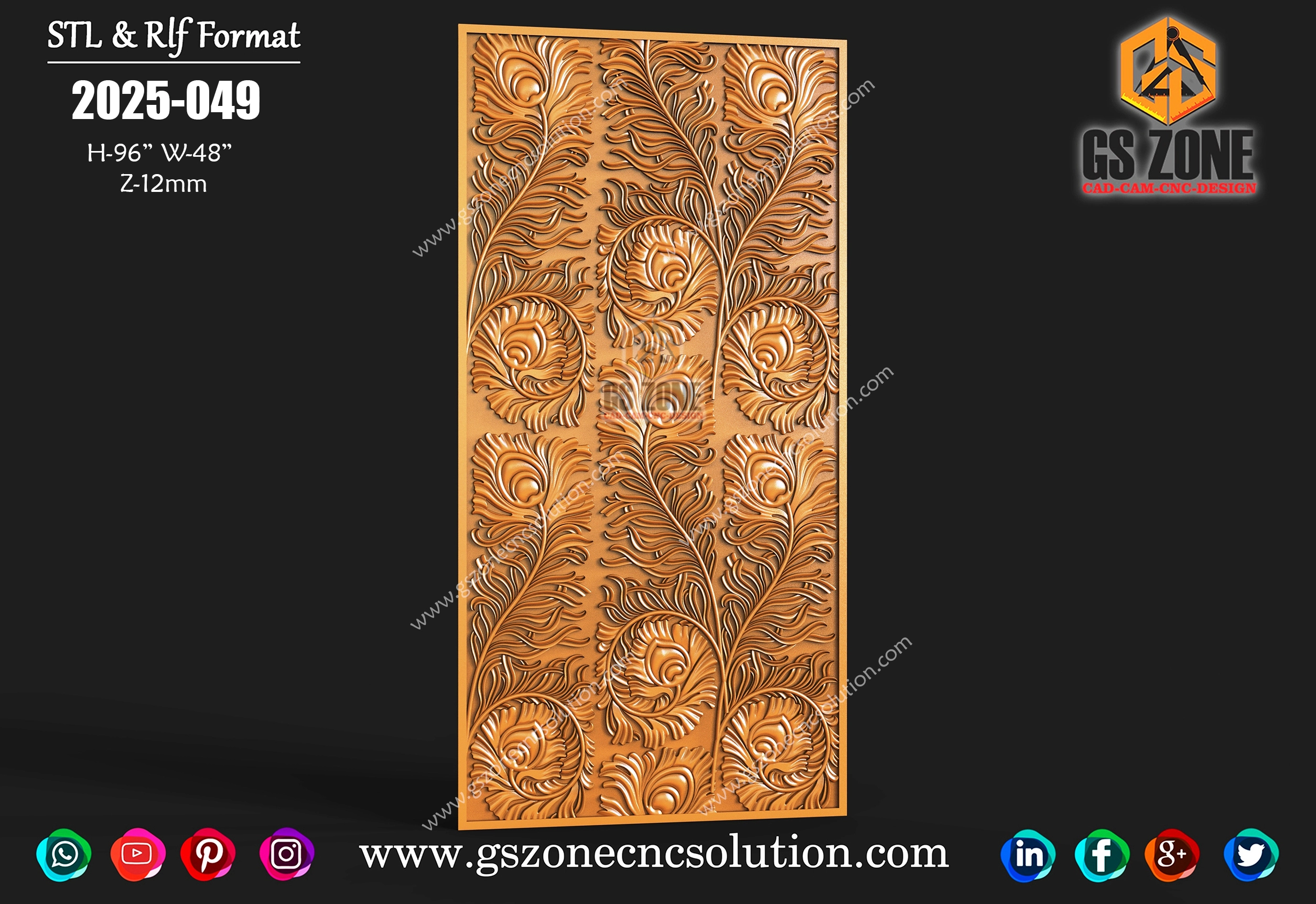 Peacock Feather Wall panel