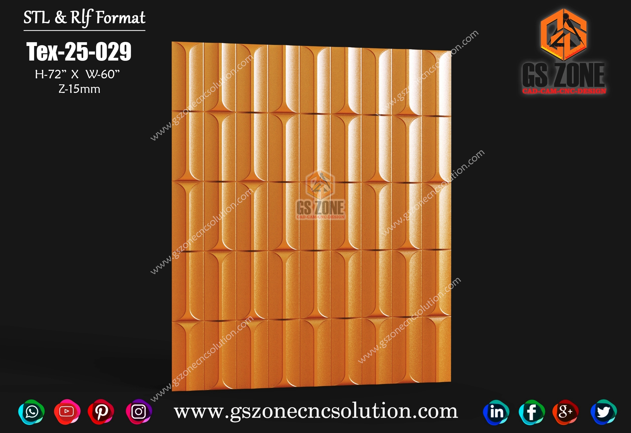 Tex-25-029 | Premium 3D CNC Texture Panel