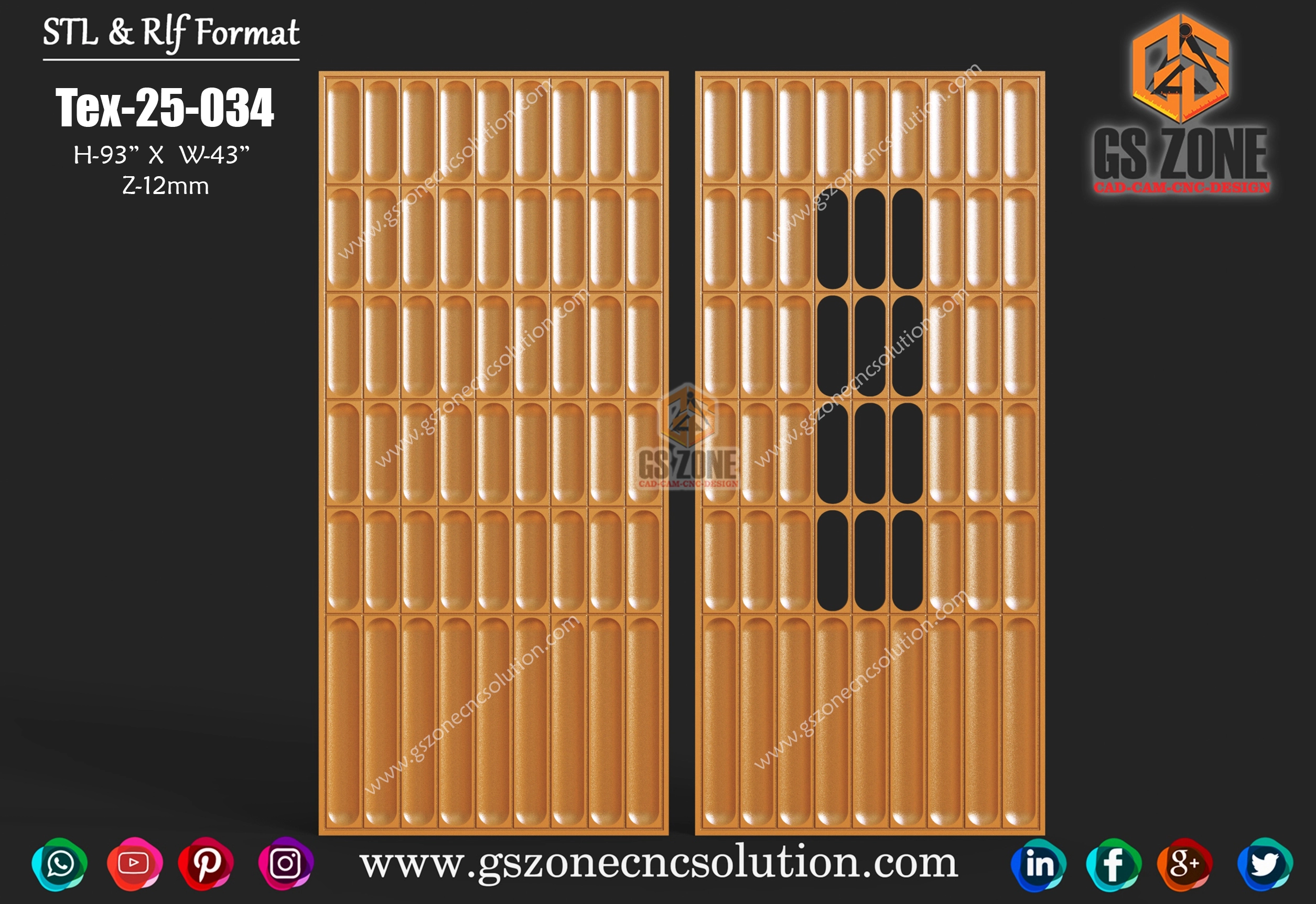 Tex-25-034 GSZone CNC Texture Design