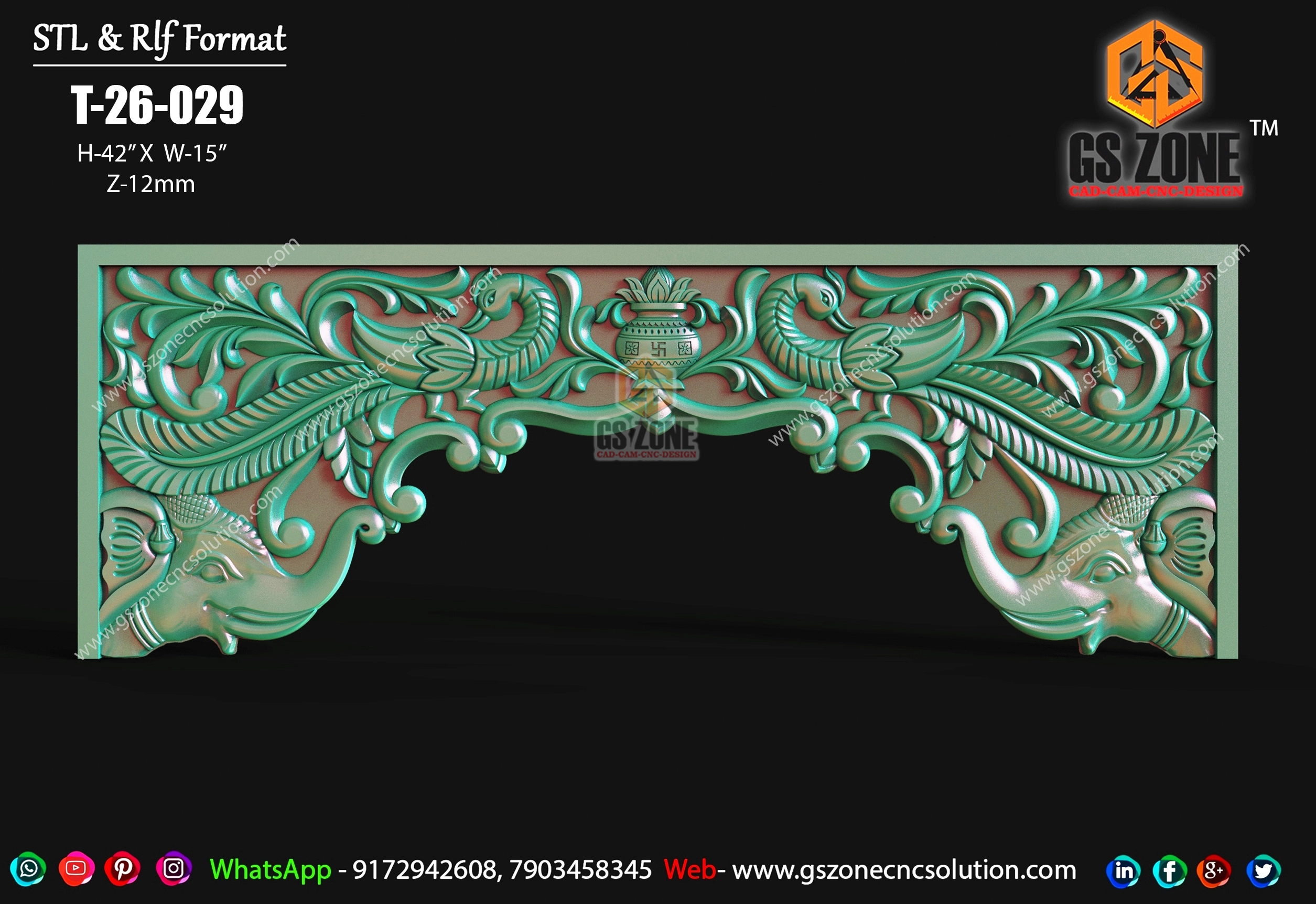 T-26-029 Temple Arch CNC Design