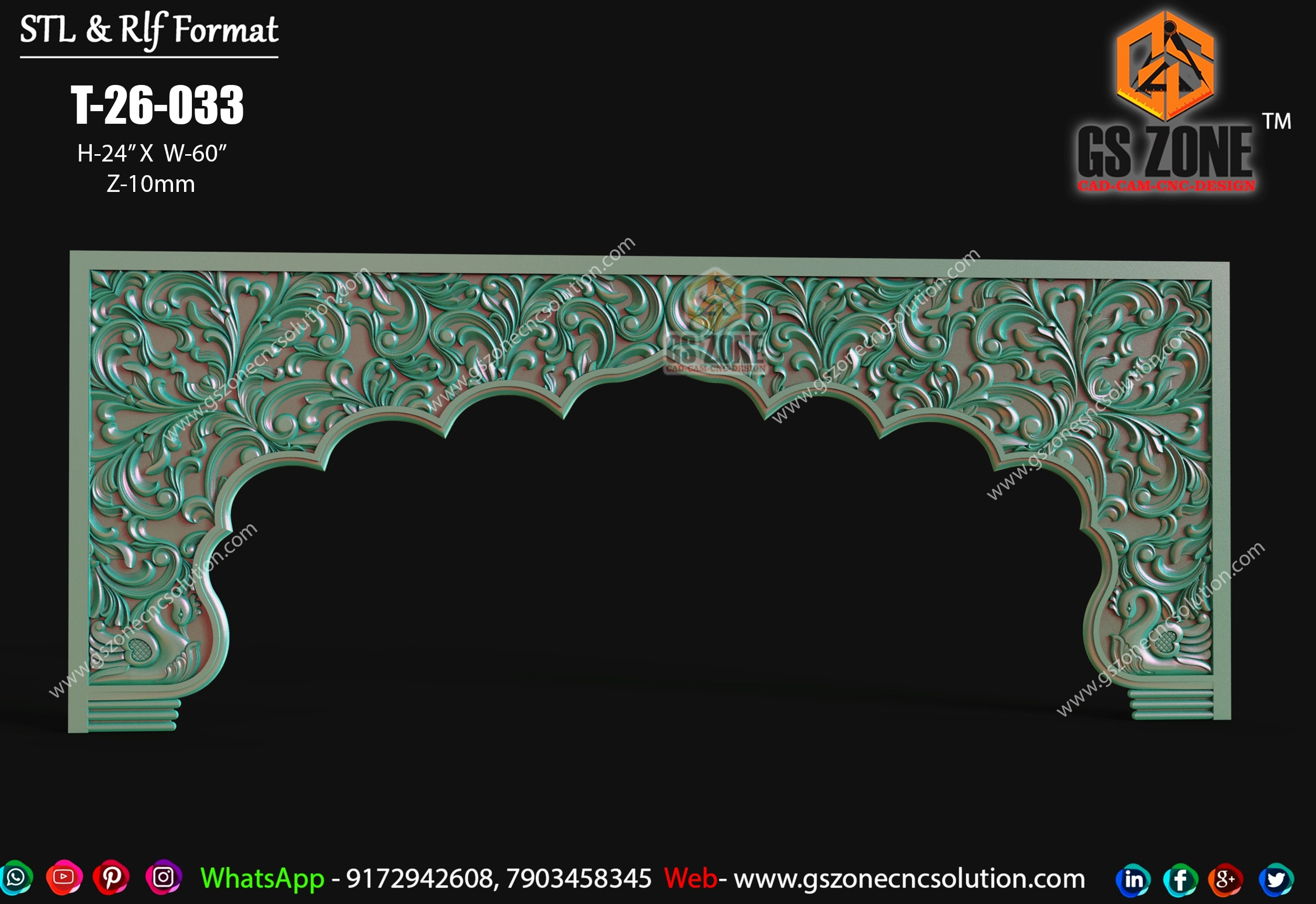 ✨ T-26-033 | Premium CNC Toran Design ✨